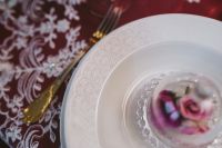 Kaboompics - Table Decorations for Valentine: White Plate