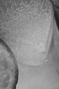 Kaboompics - Glass with water - ice cubes - closeup - close-up - close up