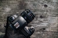 Kaboompics - DSLR camera with lens. Canon Mark IV & Canon 50mm f1.8