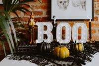 Kaboompics - Halloween decorations with Boo Letters