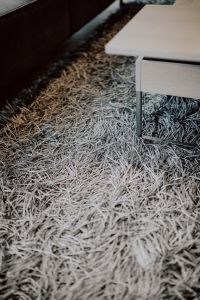 Grey rug texture closeup