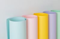 Colored paper rolls