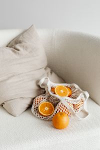 Kaboompics - A few oranges in the bag - business card - free mockup photos