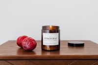 Kaboompics - Candle in a jar - plums - furniture