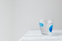 Kaboompics - Glass of water - white background