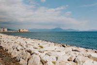 Kaboompics - View of dell'Ovo castle, Vesuvius volcano and maybe Tyrrhenian, Naples, Italy
