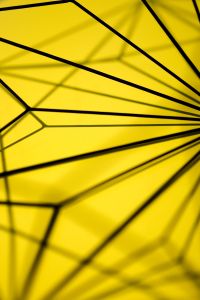 Kaboompics - Geometric decoration on yellow background