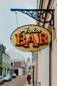 Kaboompics - Photos from a walk around Zamość, Poland. Signboard Asian Bar.