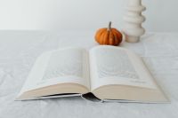 Opened book - pumpkin
