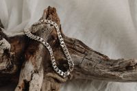 Kaboompics - Silver jewelry - wood and marble