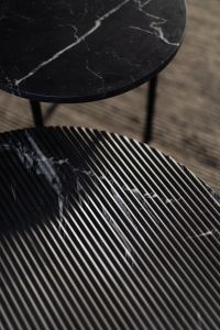 black marble table