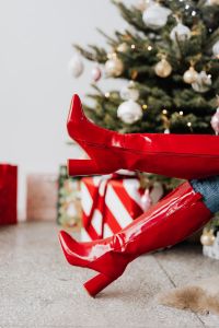 Kaboompics - Red Christmas Boots