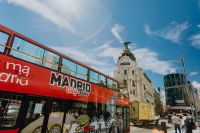 Kaboompics - Madrid City Tour Bus on the road, Spain