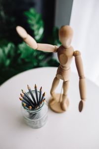 Kaboompics - Wooden mannequin in various poses