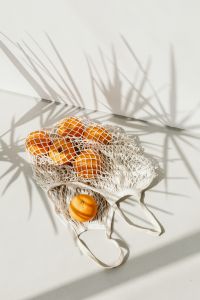 Kaboompics - A few oranges in the bag - business card - free mockup photos