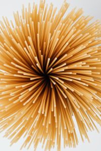 Top View of Uncooked Spaghetti