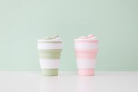 Kaboompics - Collapsible silicone eco mugs - environmental-friendly reusable