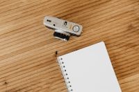 Kaboompics - Empty paper - notebook - camera