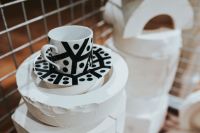 Kaboompics - Black and white cup