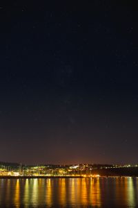 Kaboompics - Starry sky at night over the marina, Izola, Slovenia