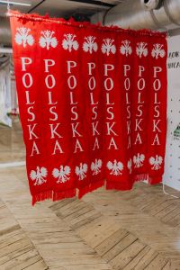 Polish sport fans scarves