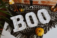 Halloween decorations with Boo Letters