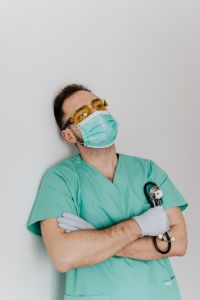 Kaboompics - Young male doctor in mask