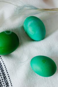 Kaboompics - Easter eggs painted green