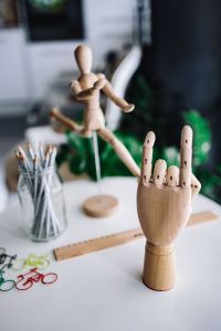 Kaboompics - Wooden hand doing gesture