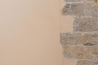 Kaboompics - Pastel-coloured wall with natural stone