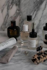 Luxury Beauty and Skincare Products Arrangement on Marble Background - UGC Inspired Free Stock Photo