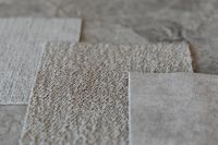 Interior design moodboard - samples of textile and natural materials