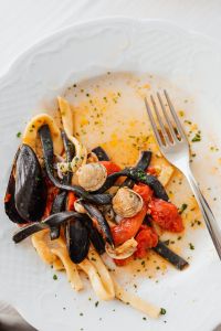 Kaboompics - Pasta with seafood and tomatoes