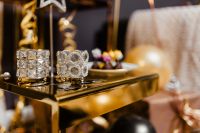New Year's Eve party - silver candle handles