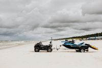 Kaboompics - Lifeguard on the beach with quad and jet ski