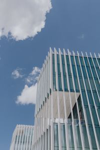 Kaboompics - Modern white building, EDP Headquarters of architect Aires Mateus, Lisbon, Portugal