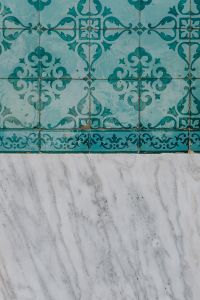 Kaboompics - Portuguese Azulejos, typical glazed ceramic tiles with marble