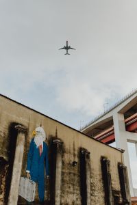 Kaboompics - LX Factory street art, airplane, Lisbon, Portugal