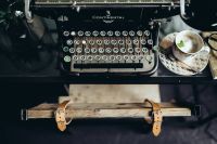 Kaboompics - Black vintage typewriter