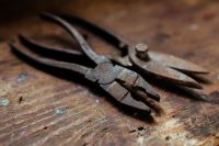 Kaboompics - Rusty pliers in a workshop