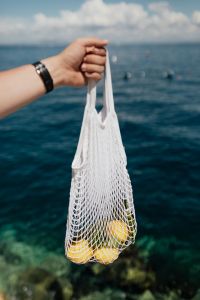 Kaboompics - Net String Shopping Bag with lemons