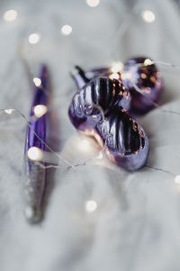 Kaboompics - Pantone Ultra Violet Christmas Ornaments