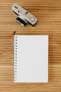 Kaboompics - Empty paper - notebook - camera