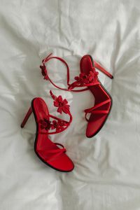 Sophisticated Style - Red High Heel Sandals
