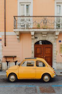 Kaboompics - Classic Fiat 500 car parked on the street in the town of Trieste, Italy