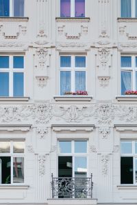 Kaboompics - The facade of an old ornamental tenement house at Piotrkowska Street in Łódź, Poland