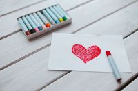 Kaboompics - Drawing of a heart
