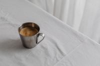 Metal coffee cup