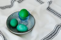 Kaboompics - Easter eggs painted green