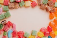 Kaboompics - Mix of sweets - negative space - copy